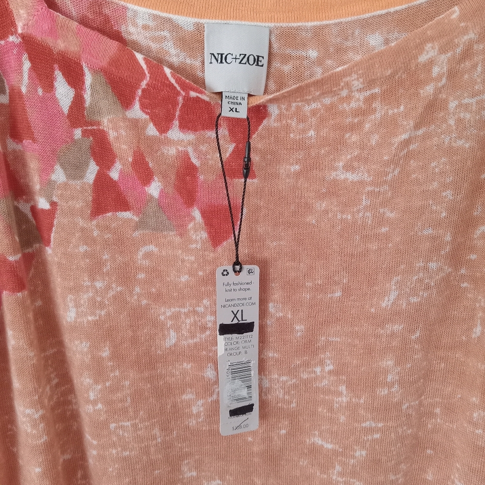 NWT NIC+ZOE SUN BURST TANK TOP SIZE XL - Picture 3 of 6